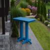 A & L Furniture bar Table with 2" Umbrella Hole, Blue view 1