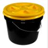 Black 5 Gallon 90 mil Bucket with Gamma Seal Lid (Yellow) view 1