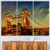 Design Art Majesty of Tower Bridge Cityscape Photography Canvas Print, 36x28-3 Panels view 1