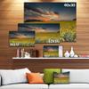 Designart Sunflower Sunset with Cloudy Sky Large Landscape Canvas Art view 3
