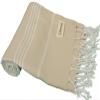 Bersuse Beach Towels Peshtemal Turkish Towels Anatolia Collection Premium Turkish Beach Towel, 100% Cotton, Large, Quick-Dry, Sand-Free, Lightweight - 37x70 Inches, Beige (Set of 6) view 1