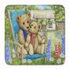Caroline's Treasures CDCO0306RUG Springtime Teddy Bears in Flowers Machine Washable Memory Foam Mat, Bathroom Rug, Non-Slip Bath Mat, Durable Thick Washable Rugs for Kitchen, Bathroom Quick Dry, Decor view 1