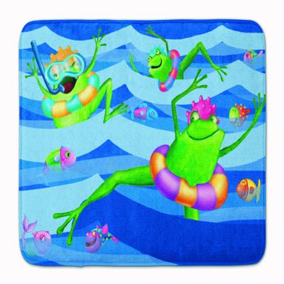 Caroline's Treasures APH0089RUG Frogs Swimming Floor Mat, 19" x 27", Multicolor