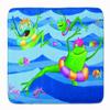 Caroline's Treasures APH0089RUG Frogs Swimming Floor Mat, 19" x 27", Multicolor view 1