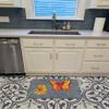 Caroline's Treasures 8877RUG Gerber Daisy and Buttefly Machine Washable Memory Foam Mat, Bathroom Rug, Non-Slip Bath Mat, Durable Thick Washable Rugs for Kitchen, Bathroom Quick Dry, Decorative Artwor view 3