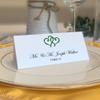 Linked Hearts Printable Place Cards, Hunter Green (Choose Color), Set of 60 (10 Sheets), Laser & Inkjet Printers - Wedding, Party, Dinner, and Special Events - Made in the USA view 1