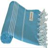 Bersuse Beach Towels Peshtemal Turkish Towels Anatolia Collection Premium Turkish Beach Towel, 100% Cotton, Large, Quick-Dry, Sand-Free, Lightweight - 37x70 Inches, Sea Blue (Set of 6) view 1