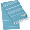 Bersuse Beach Towels Peshtemal Turkish Towels Anatolia Collection Premium Turkish Beach Towel, 100% Cotton, Large, Quick-Dry, Sand-Free, Lightweight - 37x70 Inches, Sea Blue (Set of 6) view 4