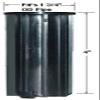1-3/4" top OD x 1-5/8 ID Heavy Duty Replacement Plastic Insert Seat Post Bushing #503B for Kitchen, Dinette Chair Swivels view 3