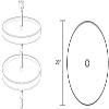 2-Shelf Lazy Susan Set - P20R30 - Tray Diameter 20 in, Number of Trays 2, Finish White, Height 22 1/2 to 33 in, Capacity per Tray 35 lb view 2