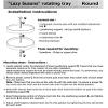 2-Shelf Lazy Susan Set - P20R30 - Tray Diameter 20 in, Number of Trays 2, Finish White, Height 22 1/2 to 33 in, Capacity per Tray 35 lb view 3