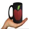 BabooBazaa Red Crunchy Apple Tea Coffee Mug-Black view 4
