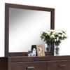 Acme Oberreit Wood Frame Bedroom Mirror in Walnut view 1