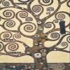 Lebensbaum- Kiss Belgian Tapestry Wall Hanging - 56 in. x 36 in. Cotton/Wool/Treveria/Mercurise by Gustav Klimt view 3