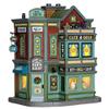 Lemax Coventry Cove Arbor St. Pawn Shop Green Polyresin Lighted Building Tabletop Sculpture view 1