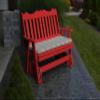 A & L Furniture Poly Royal English Glider Bench, 5', Bright Red view 1