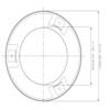 Tyco RFII White Flat Cover Plate - 139 Degrees view 3