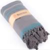 Bersuse 100% Cotton Tripolis Terry Peshtemal Turkish Towel Bath Towel Beach Towel Lighweight Quickdry Absorbent - 35x67 Inches, Anthracite (Set of 6) view 4