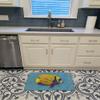 Caroline's Treasures 8579RUG Tropical Fish on Blue Machine Washable Memory Foam Mat, Bathroom Rug, Non-Slip Bath Mat, Durable Thick Washable Rugs for Kitchen, Bathroom Quick Dry, Decorative Artwork, view 3