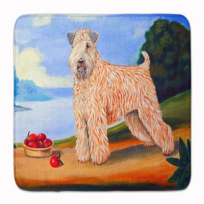 Caroline's Treasures 7509RUG Wheaten Terrier Soft Coated Machine Washable Memory Foam Mat, Bathroom Rug, Non-Slip Bath Mat, Durable Thick Washable Rugs for Kitchen, Bathroom Quick Dry, Decorative Artw