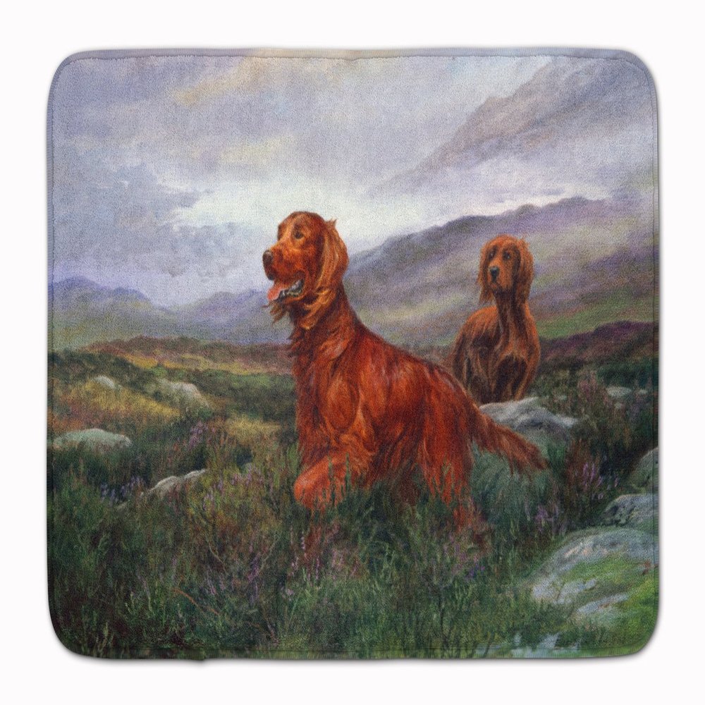Caroline's Treasures Irish Setters by Elizabeth Halstead Floor Mat, 19" x 27", Multicolor