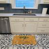 Caroline's Treasures 8709RUG Welcome Palm Tree on Gold Machine Washable Memory Foam Mat, Bathroom Rug, Non-Slip Bath Mat, Durable Thick Washable Rugs for Kitchen, Bathroom Quick Dry, Decorative Artwor view 3