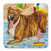 Caroline's Treasures AMB1338RUG Beach Bum Staffie Machine Washable Memory Foam Mat, Bathroom Rug, Non-Slip Bath Mat, Durable Thick Washable Rugs for Kitchen, Bathroom Quick Dry, Decorative Artwork, view 1