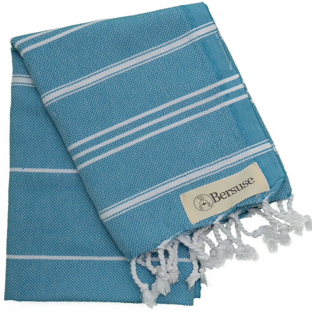 Bersuse Anatolia Bathroom Hand Towels - Premium Cotton Hand Towel for Face - Absorbent, Soft, Lightweight, Space-Saving, Quick-Drying Decorative Turkish Hand Towels - (Set of 12)