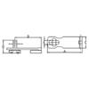 White Water Stainless Steel, Heavy Duty Swivel Eye Hasp Latch for Boat, Yacht, RV, Cabinets, etc. (7750S - Hasp, 2-3/4") view 2