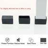 uxcell Rubber Furniture Table Chair Leg Rectangle Shape Foot Covers 40x20mm view 4