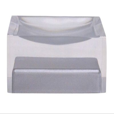 Base Z22280307 Cube 11x7x3 cm Soap Dish Accessories, Ceramic, 11 x 7 x 3 cm Grey