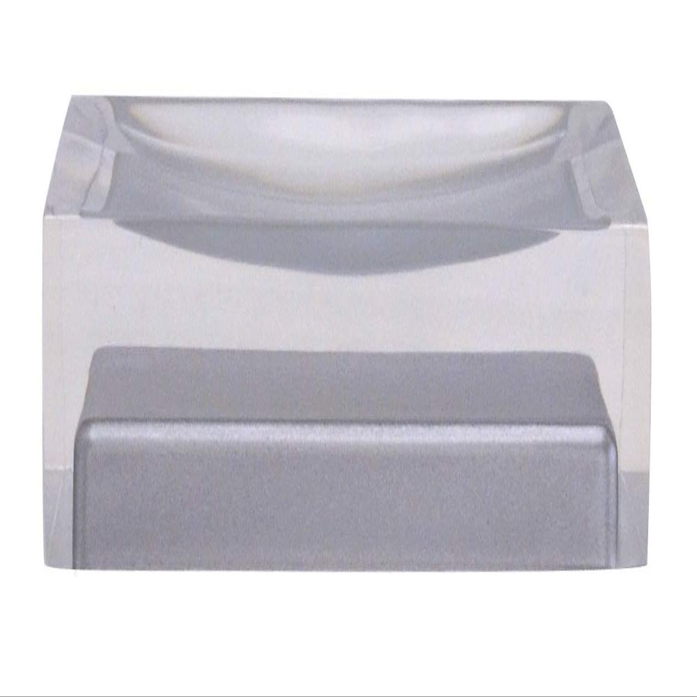 Base Z22280307 Cube 11x7x3 cm Soap Dish Accessories, Ceramic, 11 x 7 x 3 cm Grey