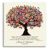11x14 Mounted Canvas Art Print - Personalized Gift for Parents Hodding Carter Quote Two Lasting Bequests Gift for Parents from Children Bride Groom Colorful Tree - With Gift Wrapping LTC-C1168 view 1