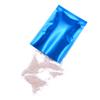 100PCS Glossy Electric Blue Metallic Mylar Foil Open Top Bags Smell Proof Heat Seal Packaging Bags 9x13cm (3.5x5.1") view 3