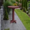 A & L Furniture Round bar Table with 2" Umbrella Hole, Cherrywood view 1