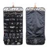Angelina's Palace EZE Jewelry Hanger Organizer Hook Hanging Closet Jewelry Storage Roll Detachable 24 Earrings Ring Bars Protection 24 Bracelet Pouches Watches Pocket with Travel Bag(Lost in Paradise) view 1