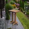 A & L Furniture bar Table with 2" Umbrella Hole, Cedar view 1