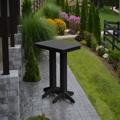 A & L Furniture bar Table without Hole, Black