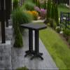 A & L Furniture bar Table without Hole, Black view 1