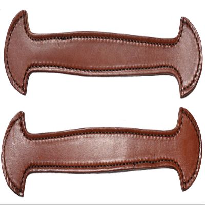 Congress Leather Pair of Brown Leather Double & Stitched Steamer Trunk Handle 101BRN