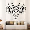 DesignToRefine Vinyl Wall Decal Music Lover Owl Bird Notes Singer Nursery Musician Teenager Stickers Large Decor (690ig) Gold Metallic view 1