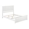 AFI, Nantucket Queen Size Bed with Matching Footboard and Attachable USB Charger, White view 4