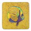Caroline's Treasures 8577RUG Tropical Fish on Mustard Machine Washable Memory Foam Mat, Bathroom Rug, Non-Slip Bath Mat, Durable Thick Washable Rugs for Kitchen, Bathroom Quick Dry, Decorative Artwork view 1