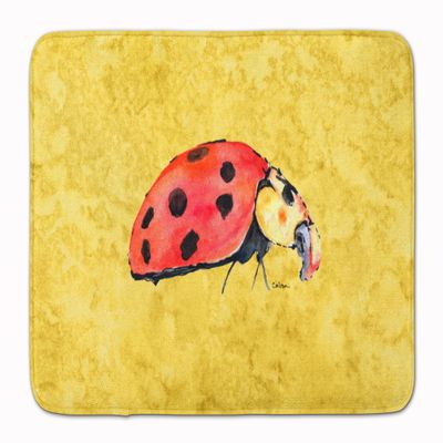 Caroline's Treasures 8867RUG Lady Bug on Yellow Floor Mat, 19" x 27", Multicolor