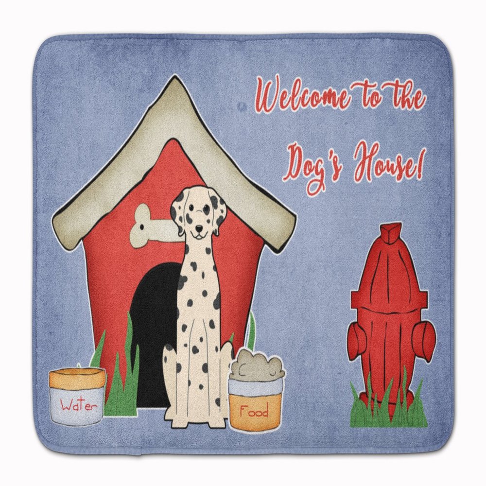 Caroline's Treasures BB2851RUG Dog House Collection Dalmatian Machine Washable Memory Foam Mat, Bathroom Rug, Non-Slip Bath Mat, Durable Thick Washable Rugs for Kitchen, Bathroom Quick Dry, Decorative