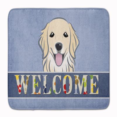 Caroline's Treasures BB1391RUG Golden Retriever Welcome Floor Mat, 19" x 27", Multicolor