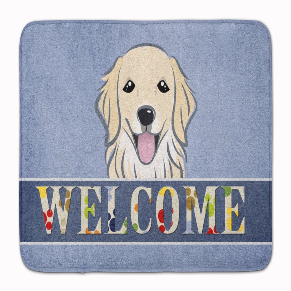 Caroline's Treasures BB1391RUG Golden Retriever Welcome Floor Mat, 19" x 27", Multicolor