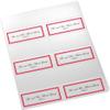 Double Line Border Printable Place Cards, Ruby Red, Set of 60 (10 Sheets), Laser & Inkjet Compatible - Wedding, Party, Dinner, and Special Events - Made in the USA view 4