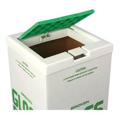 Bel-Art F13204-0001 Science Ware Spring-Activated Broken Glass Carton Cover 31.5 cm Length 31.5 cm Width (Pack of 8)