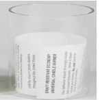 Replacement Glass Draft Deflector/Protector ONLY for Draft Style Candle Followers for this size: 1-15/16", 2", 2-1/16" (#04807)